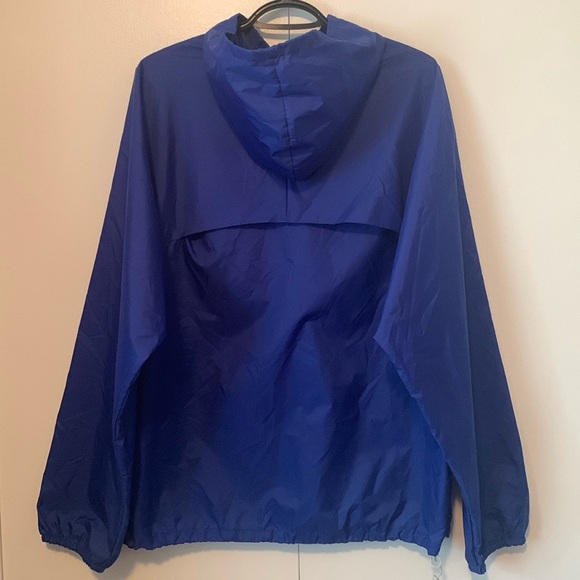 Vintage 90s Speedo Blue Rain Windbreaker Pull Over Jacket Size Men’s Medium - Picture 3 of 9